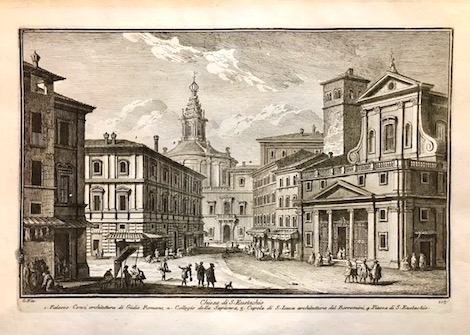 Vasi Giuseppe (1710-1782) Chiesa di S. Eustachio 1786 Roma